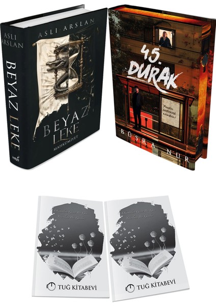 45. Durak Ciltli ve Beyaz Leke Mahkumiyet Ciltli Aslı Arslan 2li Set + Hediyeli