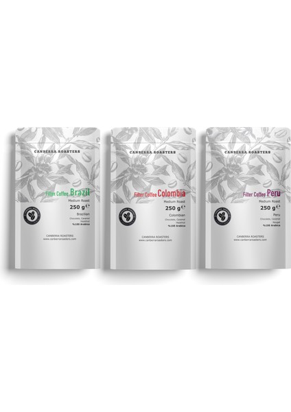 3'lü Paket Medium Roast Paket Filtre Kahve X3 250GR