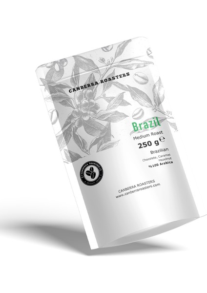 10'lu Paket Brazil Medium Roast Kahve Çekirdeği 250GR x 10