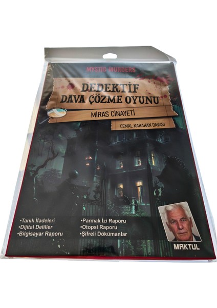 Mystic Murders Miras Vakası - Dedektiflik Oyunu modelleri
