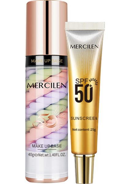 3 Renkli Makyaj Bazı ve SPF50 Güneş Kremi 2'li Set fiyatları