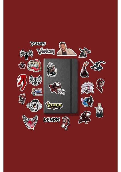 Venom Sticker Paketi /bullet Journal Defter Çıkartma Ajanda Laptop Etiket