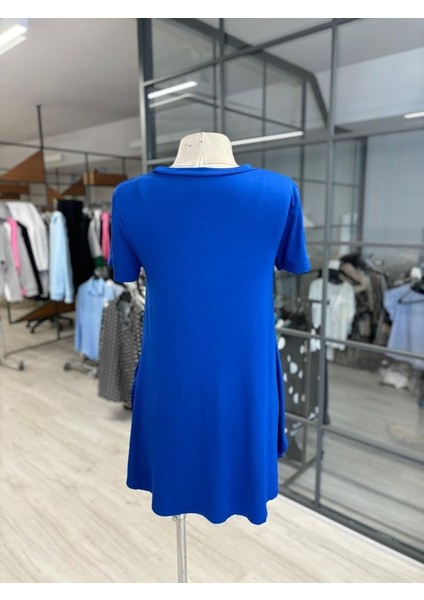 Kadın Türlü Viskon Kumaş Yırtmaç Detaylı Bluz