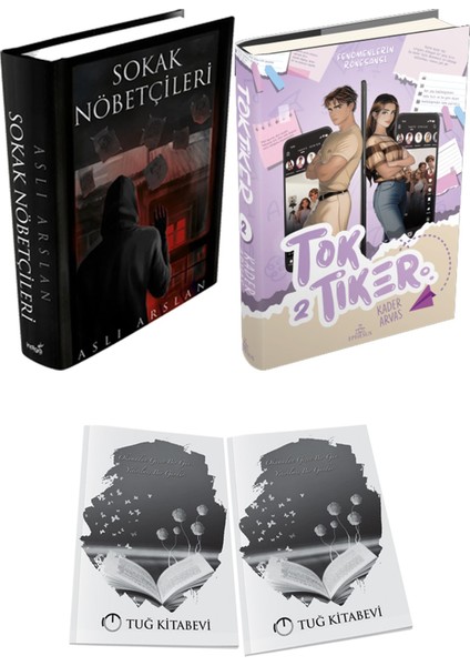 Toktiker 2 Ciltli ve Sokak Nöbetçileri 1 Ciltli Aslı Arslan 2li Set + Hediyeli