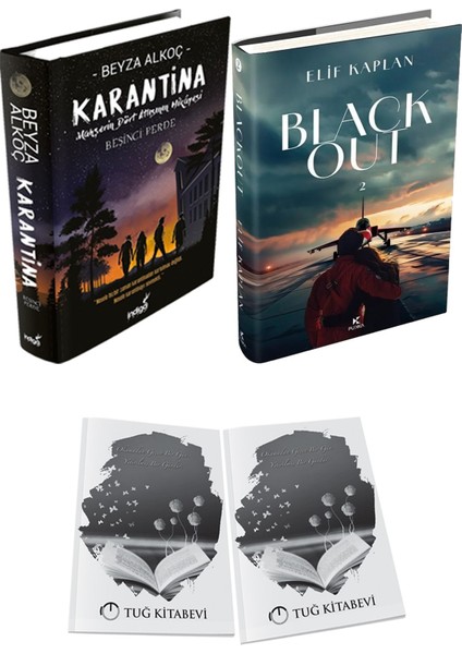 Blackout 2 Ciltli ve Karantina 5 Ciltli Beyza Alkoç 2li Set + Hediyeli