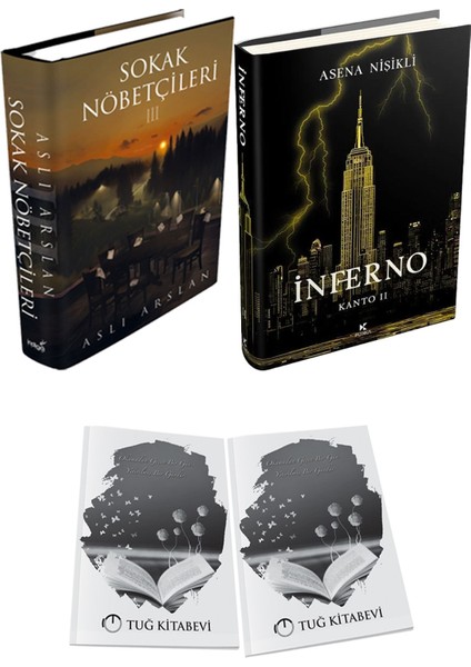 Inferno 2 Ciltli ve Sokak Nöbetçileri 3 Ciltli Aslı Arslan 2li Set + Hediyeli
