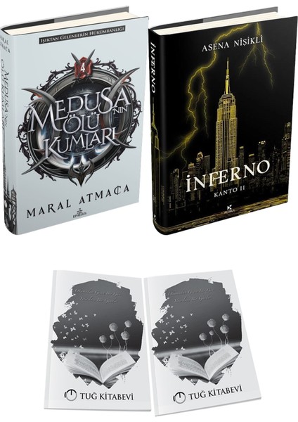 Inferno 2 Ciltli ve Medusanın Ölü Kumları 4 Ciltli Maral Atmaca 2li Set + Hediyeli