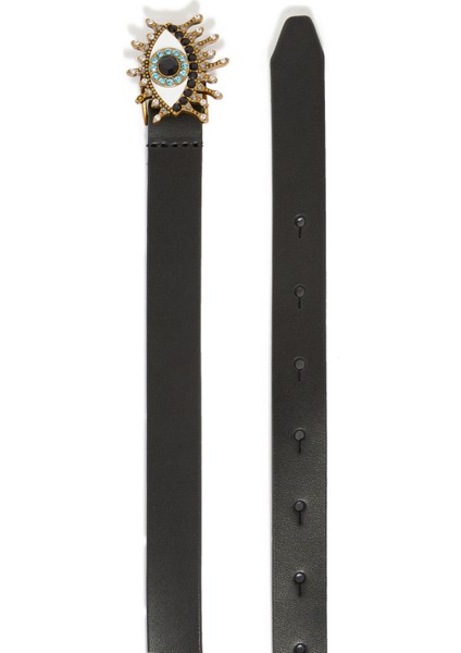 Evil Eye Tokalı Deri Kadın Kemer 85-95 cm Ayarlanabilir modelleri