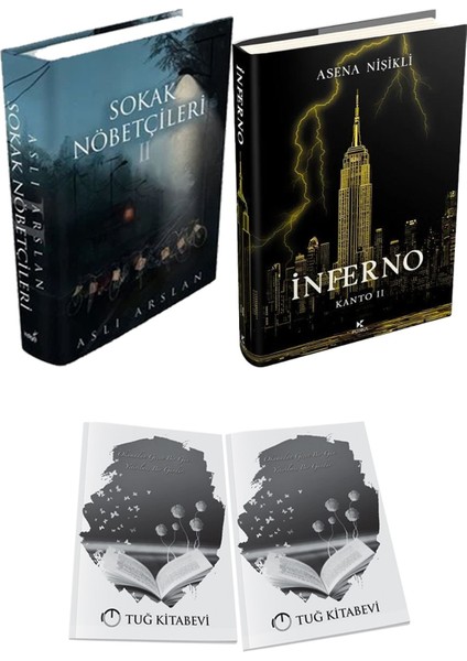 Inferno 2 Ciltli ve Sokak Nöbetçileri 2 Ciltli Aslı Arslan 2li Set + Hediyeli