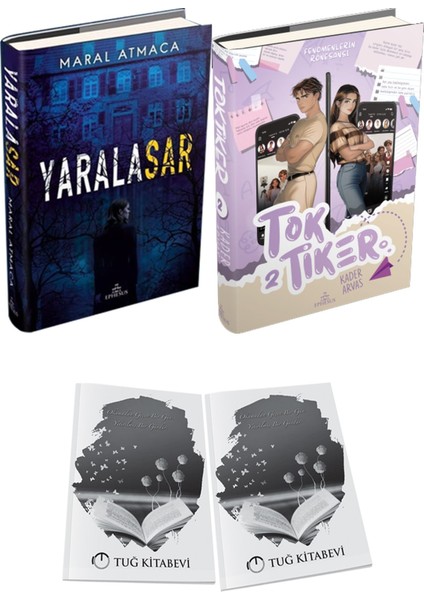 Toktiker 2 Ciltli ve Ephesus Yayınları Yaralasar 1 Ciltli Maral Atmaca 2li Set + Hediyeli
