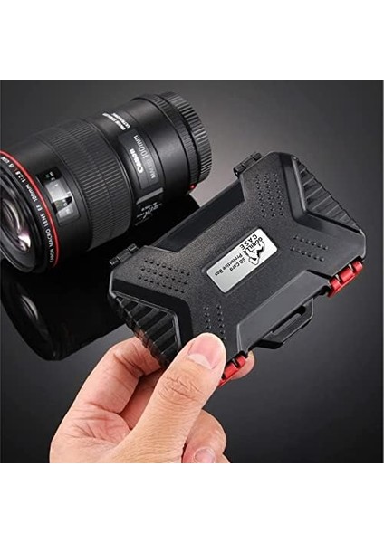 Case 24 Slot Çoklu Hafıza Kartı ve Micro Sd Kart Taşıma Çantası Micro Sd Kart Kutusu (Kırmızı)