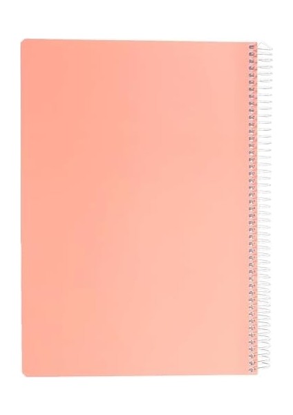 Pruva A4 Pet Spiralli Karton Kapaklı Defter 144 Yaprak - Kareli - Turuncu