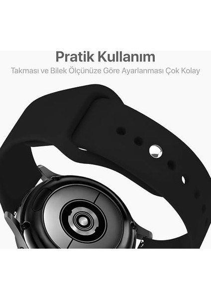 46MM Akıllı Saat Modelleri Için Huawei Watch (Ultimate/gt4/watch 4 Pro/gt3/gt3 Pro/gt2/gt2 Pro) Samsung Watch (Gear S3 Frontier/galaxy Watch 46MM) Konforlu 22MM Silikon Kordon