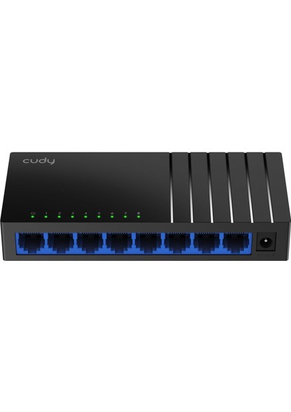 GS108D 8 Portlu Gigabit Ethernet Ağ Anahtarı, Ethernet Splitter - Masaüstü, Fansız, Trafik Optimizasyonu, Tak ve Çalıştır