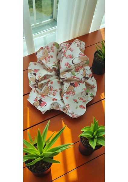 Kadın Lastikli Pullu Simit Scrunchie To