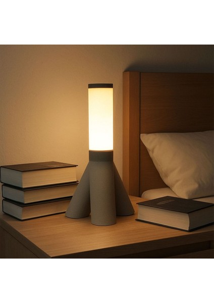 Şık Üç Ayaklı Beyaz Dekoratif Masa Lambası fiyatları