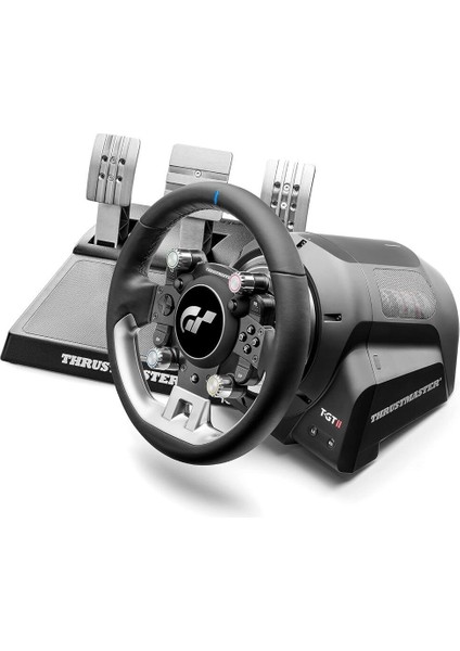 T-Gt Iı Yarış Direksiyonu Ps5, Ps4, Pc Uyumlu, 40W Motor, 3 Pedal Setli, Gran Turismo Lisanslı