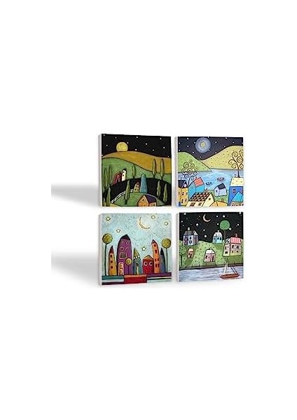 Minimalist Bohem Taş Bardak Altlığı Seti - 4 Parça - Dekoratif, Rustik Mutfak Aksesuarı, 10X10 Cm, Kaydırmaz Tabanlı, Şık ve Dayanıklı SC148 fiyatları