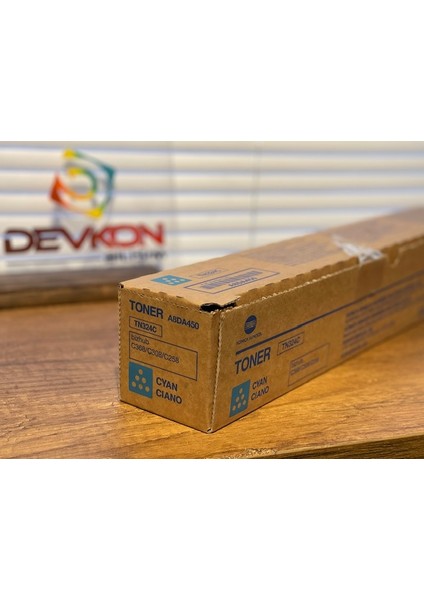 TN-324 Orjinal Mavi Toner Bizhub C258 C308 C368 A8DA450(TN324C)