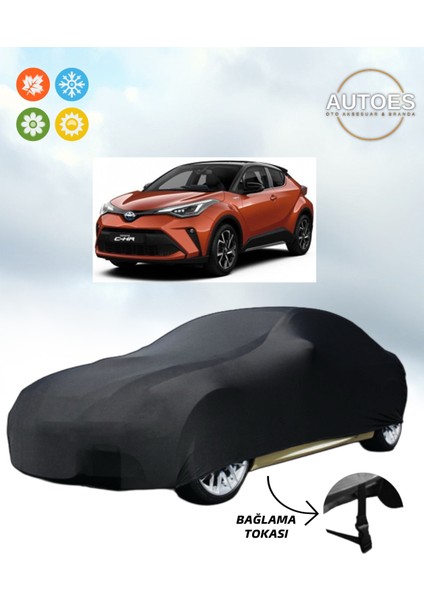 Toyota 2023 C-Hr Elektrikli Araba Brandası, Oto Branda Alttan Bağlantı Tokalı Siyah