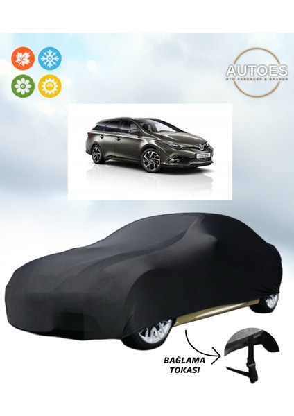 Toyota Auris Touring Sports Branda Lüx Kalite Araba Brandası,oto Branda Alttan Bağlantı Tokalı Siyah
