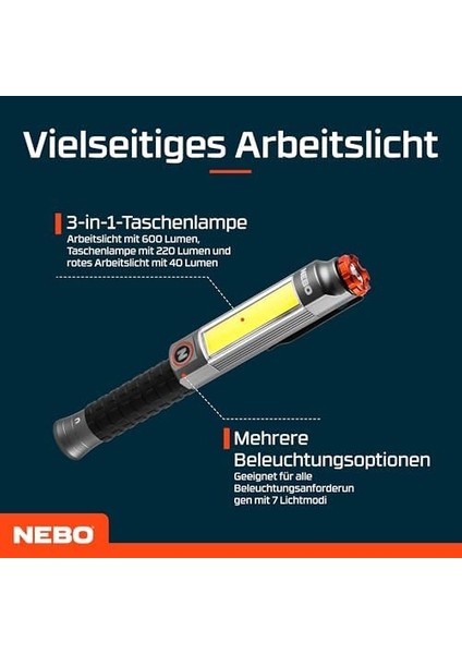 1041 Big Larry 3 600 Lümen Fener