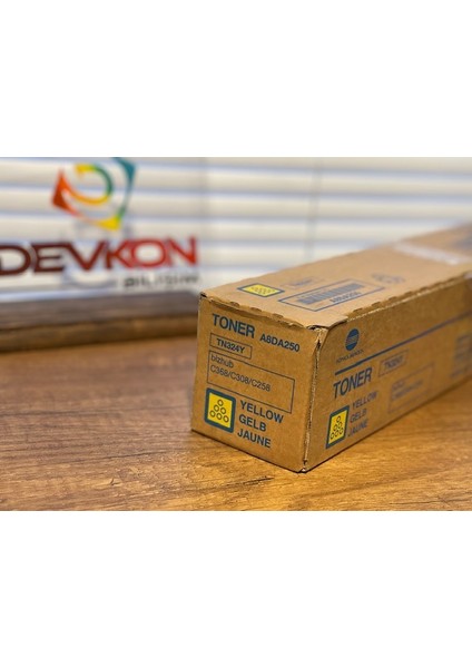 TN-324 Orjinal Sarı Toner Bizhub C258 C308 C368 A8DA250 (TN324Y)