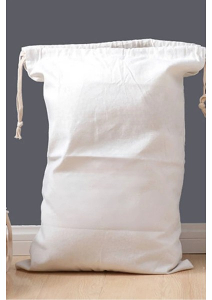 %100 Pamuk Keten Oyuncak Saklama Torbası – 50X70 cm Doğal Dev Bez Organizer Çocuk Odası Düzenleyici fiyatları