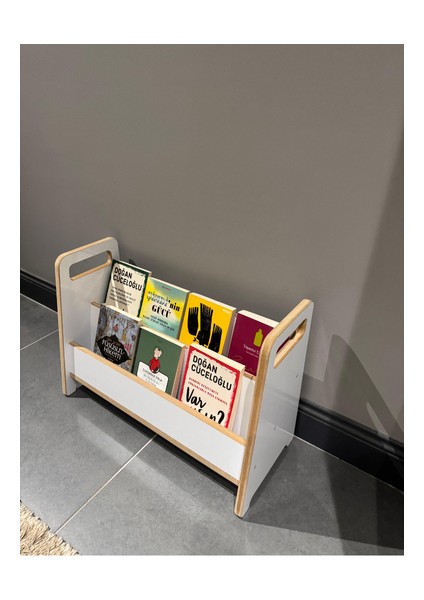 Montessori Mdf Çok Kullanışlı Kitaplık