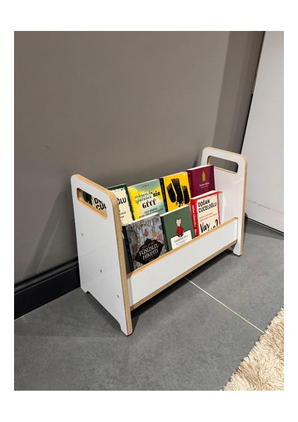 Montessori Mdf Çok Kullanışlı Kitaplık