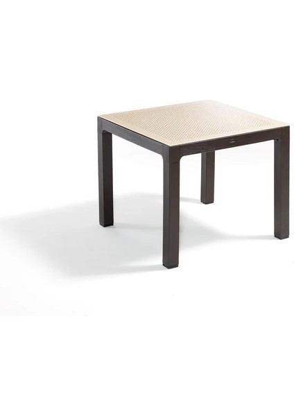 Wood Masa 90X90 Noktalı Seginus Camlı Masa