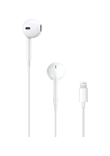 Kulaklık, Apple ile Uyumlu Earpods Mikrofonlu Kablolu Stereo Lightning Konnektörlü Torima YD21, Beyaz