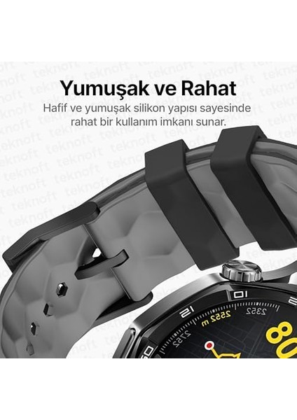 22MM ile Uyumlu Saatler Için Geometrik Model 46MM Silikon Kordon Huawei Watch (Gt5 Pro/gt5/gt4/watch 4 Pro/gt3/gt3 Pro/gt2/gt2 Pro) Galaxy Watch (Gear S3/watch 46MM)