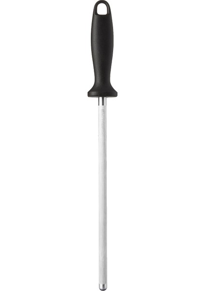 Knife Sharpeners Plastik Saplı Çelik Masat, Paslanmaz Çelik, Siyah