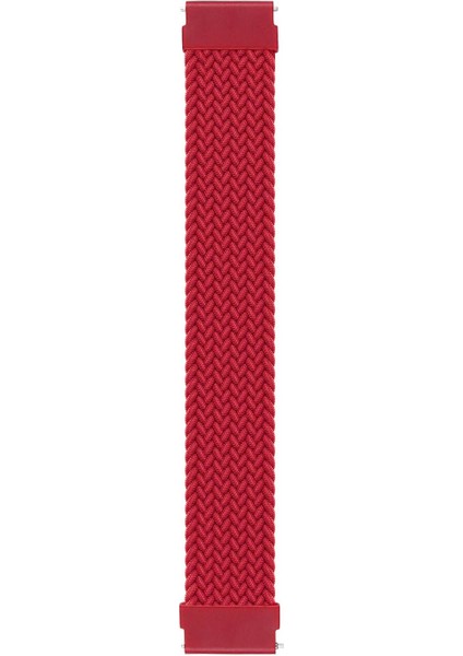 Garmin Venu 3 Için Kordon, (Medium Size, 155MM) Braided Solo [venu 3 ile Uyumlu Kordon - Kırmızı]