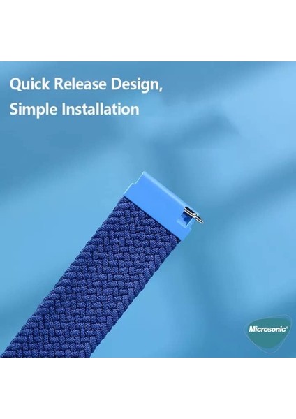 Garmin Venu 3 Için Kordon, (Medium Size, 155MM) Braided Solo [venu 3 ile Uyumlu Kordon - Kırmızı]