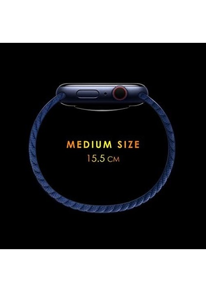 Garmin Venu 3 Için Kordon, (Medium Size, 155MM) Braided Solo [venu 3 ile Uyumlu Kordon - Kırmızı]