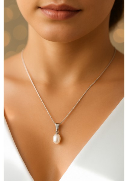 xtaki - Gerçek Incili Istiridye Kolye, Dekolte Kolye, Gümüş Inci Kolye Set, Charmlı Sallantılı Kolye , Y kolye fiyatları