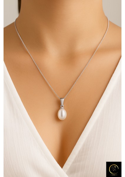 xtaki - Gerçek Incili Istiridye Kolye, Dekolte Kolye, Gümüş Inci Kolye Set, Charmlı Sallantılı Kolye , Y kolye fırsatları