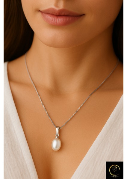 xtaki - Gerçek Incili Istiridye Kolye, Dekolte Kolye, Gümüş Inci Kolye Set, Charmlı Sallantılı Kolye , Y kolye indirimleri