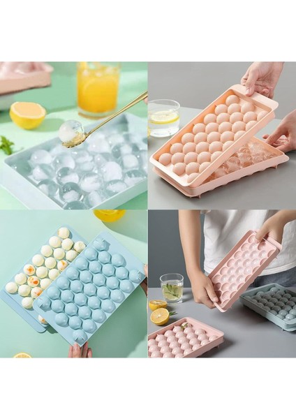 Buz Küpü Kalıbı,33 Bölmeli Buz Küpü Kalıbı, Kapaklı Buz Topu Kabı 3 Adet M-33 fırsatları