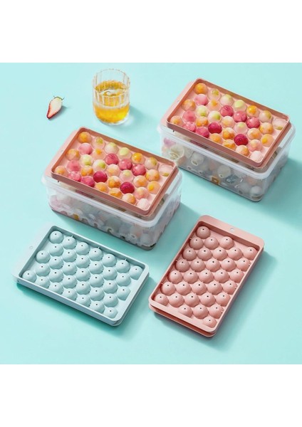 Buz Küpü Kalıbı, 33 Hazneli Buz Kalıbı, Kapaklı, Buz Küpü Tepsisi 2 Adet M-33 modelleri