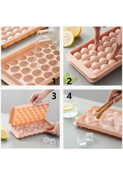 Buz Küpü Kalıbı,33 Bölmeli Buz Küpü Kalıbı, Kapaklı Buz Topu Kabı 1 Adet M-33 fiyatları