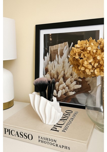 Deniz Kabuğu Formunda Dekoratif Vazo/organizer