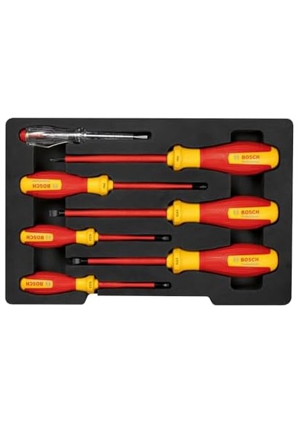 Professional Bosch Profesyonel Vde Tornavida Seti 7 Parça (1x Kontrol Kalemi; 6x Tornavida) fiyatları
