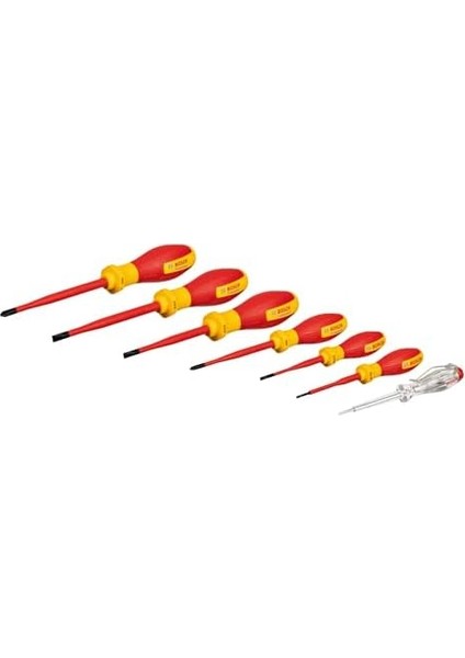 Professional Bosch Profesyonel Vde Tornavida Seti 7 Parça (1x Kontrol Kalemi; 6x Tornavida) modelleri