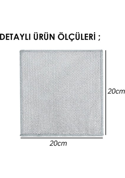 5 Adet Çok Fonksiyonlu Çizilmez Tel Bulasik Bezi Çelik Tel Bulasik Bezi M- 602 indirimleri
