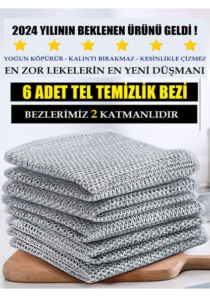 Tel Temizlik Bezi - 6 Adet M- 602