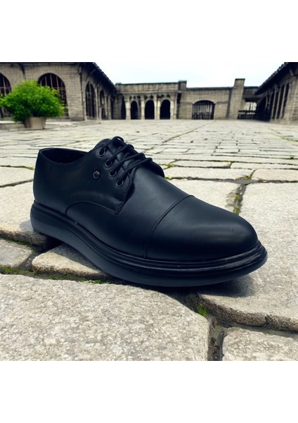 Siyah Mat Özel Baskı Detaylı Bağcıklı Nişan Düğün Özel Günler Damatlık Klasik Erkek Ayakkabı modelleri