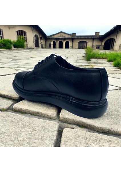 Siyah Mat Özel Baskı Detaylı Bağcıklı Nişan Düğün Özel Günler Damatlık Klasik Erkek Ayakkabı indirimleri